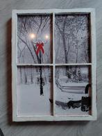Stalraam met winter tafereel en lichtjes, Huis en Inrichting, Minder dan 50 cm, Ophalen of Verzenden, Zo goed als nieuw, Minder dan 50 cm