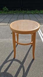 leuk vintage krukje van hout en webbing, Ophalen, Gebruikt, Hout