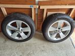 Skoda velgen met zomerbanden continental, Auto-onderdelen, Banden en Velgen, Ophalen, 17 inch, Zomerbanden, Gebruikt