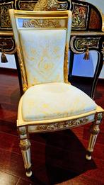 Versace Home “Vanitas” fauteuil licht beige, geel., Ophalen