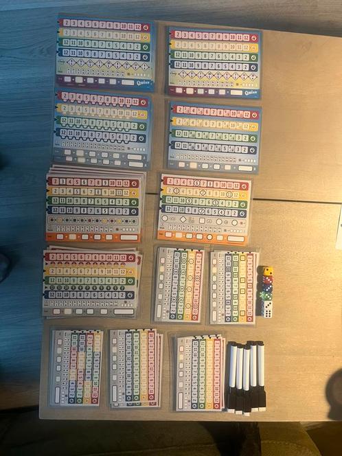 Conplete set Qwixx geplastificeerde score kaarten, Hobby en Vrije tijd, Gezelschapsspellen | Bordspellen, Nieuw, Ophalen of Verzenden