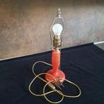 Vintage -Tafellampje - Bedlampje - Kastlamp - Japans - Rood., Gebruikt, JAPANS   -   VINTAGE, Ophalen of Verzenden, Minder dan 50 cm