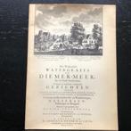 Het Verheerlykt watergraefs- of Diemer-meer, Boeken, Geschiedenis | Stad en Regio, Gelezen, Ophalen of Verzenden, 20e eeuw of later