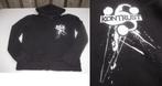 Zwart vest met capuchon van de rockgroep Kontrust, maat M, Gebruikt, Ophalen of Verzenden, Kleding