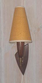 Deense Teak/messing wandlamp .Vintage., Ophalen of Verzenden, Zo goed als nieuw