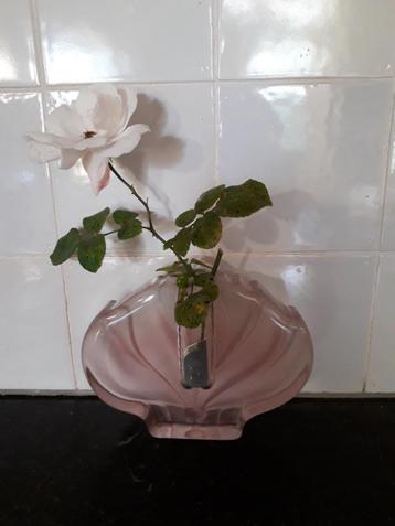 Roze solifleur vaas, vintage, Waltherglas beschikbaar voor biedingen