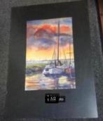 Aquarel achter glas van Cees Boersen, Ophalen of Verzenden