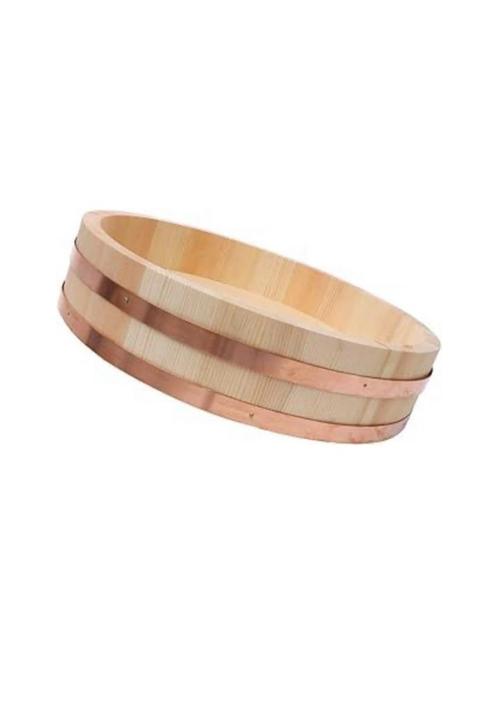 Houten Keukenemmer met Koperen Banden HANGIRI 72cm, Huis en Inrichting, Keuken | Keukenbenodigdheden, Nieuw, Ophalen of Verzenden