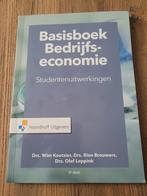 Basisboek bedrijfseconomie studentenuitwerkingen 9e druk, Boeken, Studieboeken en Cursussen, Ophalen of Verzenden, Beta, Zo goed als nieuw