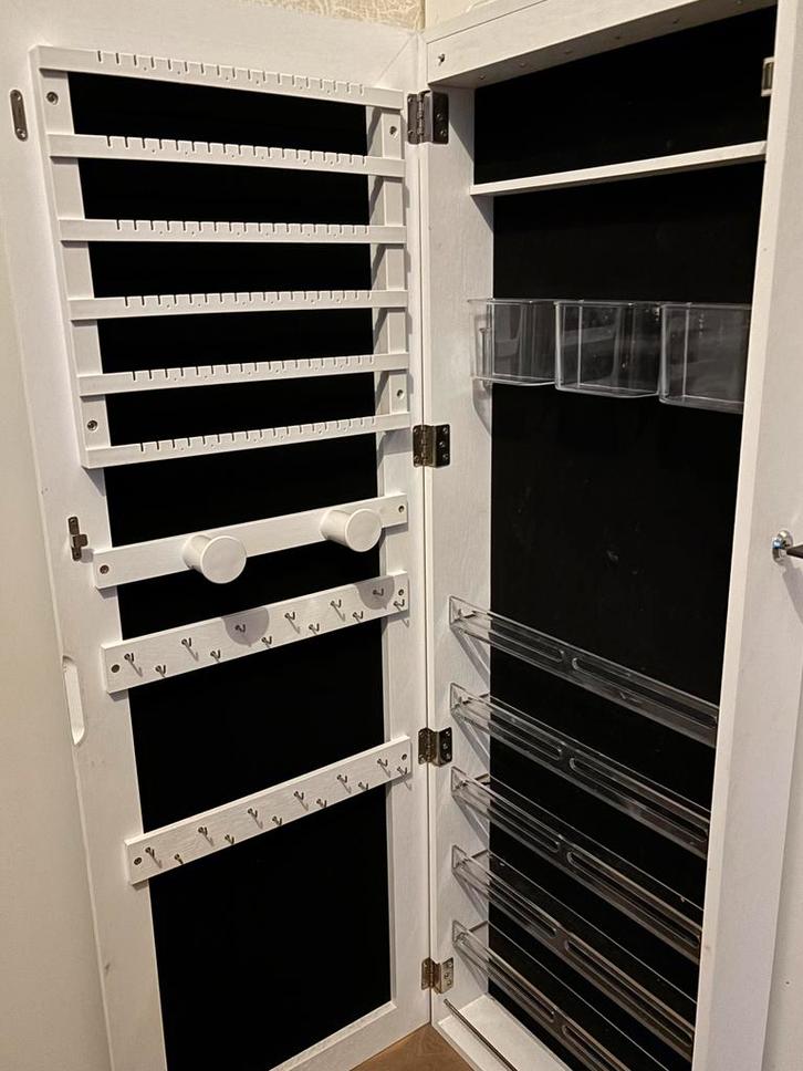 Sieradenkast make-up kast spiegelkast, Huis en Inrichting, Woonaccessoires | Spiegels, Zo goed als nieuw, Minder dan 50 cm, Minder dan 100 cm