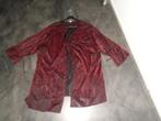 Leuke Lange Glitter Rood Tuniek Vestje maat 56 ZGAN, Verzenden, Zo goed als nieuw, Rood, Blouse of Tuniek