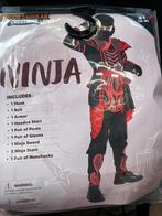 Carnavalspak Ninja 3-4 jaar, Ophalen of Verzenden, Zo goed als nieuw, Maat 34 (XS) of kleiner, Carnaval