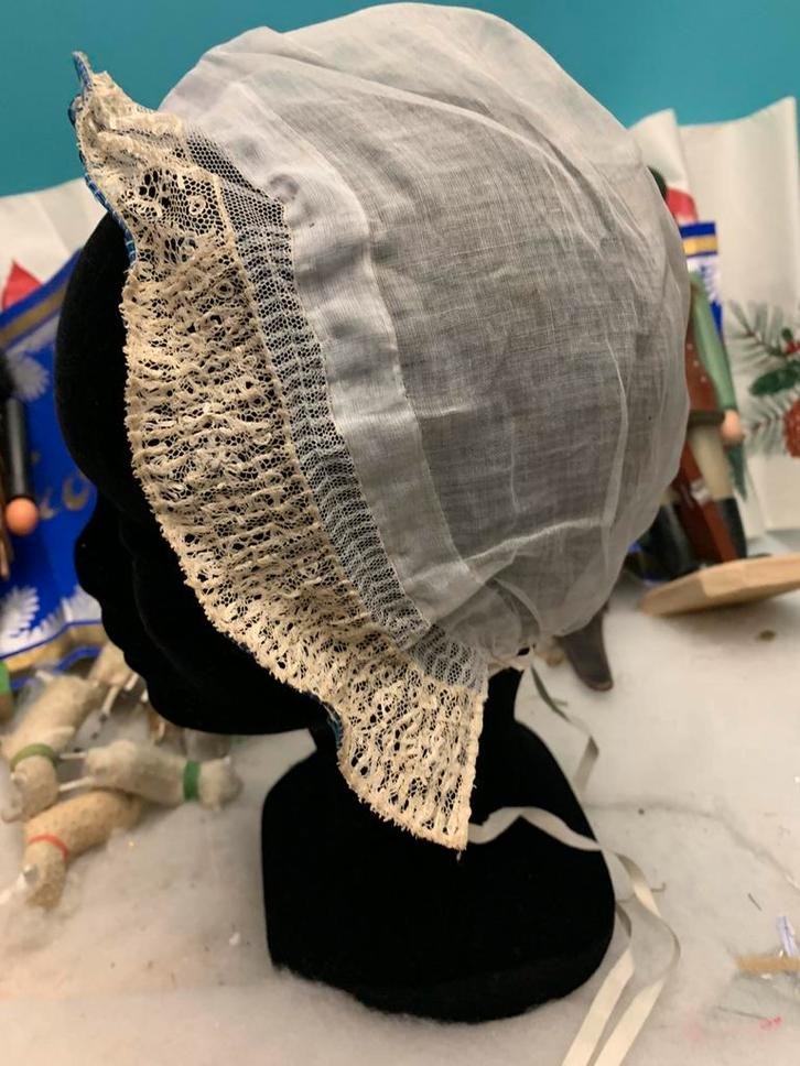 Kappen mutsen kant gitten, Antiek en Kunst, Antiek | Kleding en Accessoires, Dames, Ophalen of Verzenden