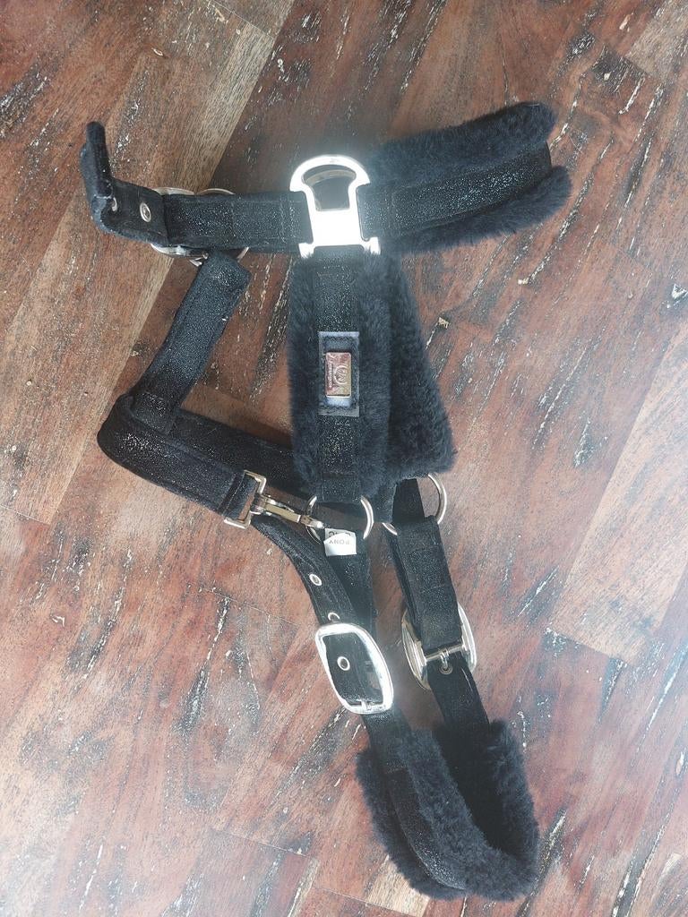 Mooi halster bont onderlegd met glitter maat pony, Ophalen of Verzenden, Zo goed als nieuw, Overige soorten