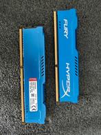 Kingston HyperX Fury 8GB (2x4GB) DDR3 1600MHz RAM - Blauw, Computers en Software, RAM geheugen, Gebruikt, 8 GB, DDR3, Ophalen of Verzenden