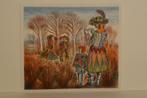 Kees Andrea Mooie Litho 1947 Fluitspeelster met dansers SP2, Antiek en Kunst, Kunst | Litho's en Zeefdrukken, Verzenden