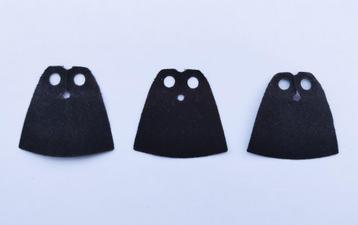 LEGO Parts Black Minifigure Cape Cloth Standard 4cm Height beschikbaar voor biedingen