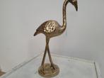 mooie grote zware messing flamingo beeld, Ophalen of Verzenden