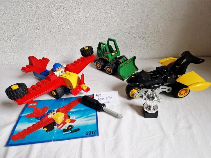 Technisch Duplo Toolo 2917 + 3587 + 2947 pullback motor, Kinderen en Baby's, Speelgoed | Duplo en Lego, Zo goed als nieuw, Ophalen of Verzenden