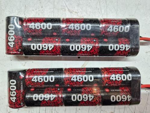 2 stuks 8.4v 4600Mah NiMh met Traxxas stekker, Hobby en Vrije tijd, Modelbouw | Radiografisch | Auto's, Gebruikt, Onderdeel, Elektro