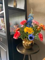 Vrolijke aet van Zijden bloemen in Tulpenvaas Set, Ophalen of Verzenden, Nieuw