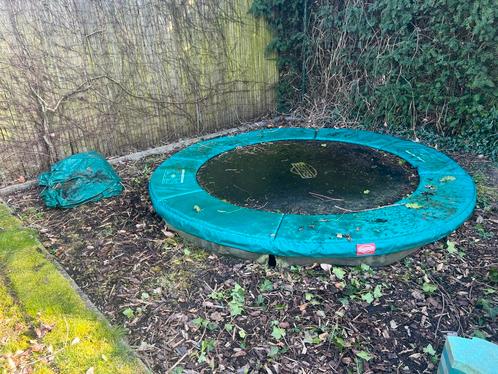 Berg trampoline inground rond, Kinderen en Baby's, Speelgoed | Buiten | Trampolines, Gebruikt, Ophalen of Verzenden