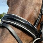 Profi-Rider Hoofdstel zwart lak met glinster zilveren piping, Ophalen of Verzenden, Nieuw, Dressuur