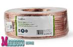 Speakerkabel, CCA 2x 2,50 mm2, 100 meter, Transparant, 10 meter of meer, Nedis, Nieuw, Info@marbeco.nl