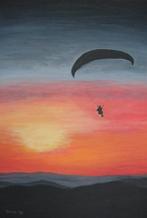 schilderij op doek met acryl, zelf geschilderd, Sint/Kerst?, Ophalen