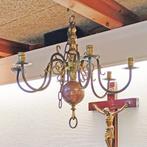 Antieke kaarsen hanglamp / kroonluchter, Ophalen of Verzenden