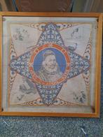 ingelijst doek 400e geboortedag Willem van Oranje (1933), Ophalen of Verzenden