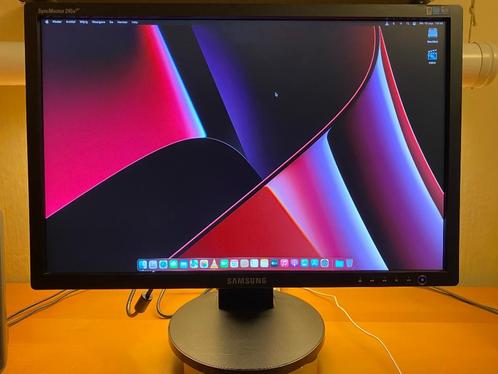 Samsung Monitor 24" Syncmaster 245B Plus, Computers en Software, Monitoren, Gebruikt, 60 Hz of minder, DisplayPort, DVI, VGA, In hoogte verstelbaar