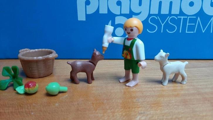 boerderij rosa 4674 kind geitjes fles mand appel 100%, Kinderen en Baby's, Speelgoed | Playmobil, Zo goed als nieuw, Complete set