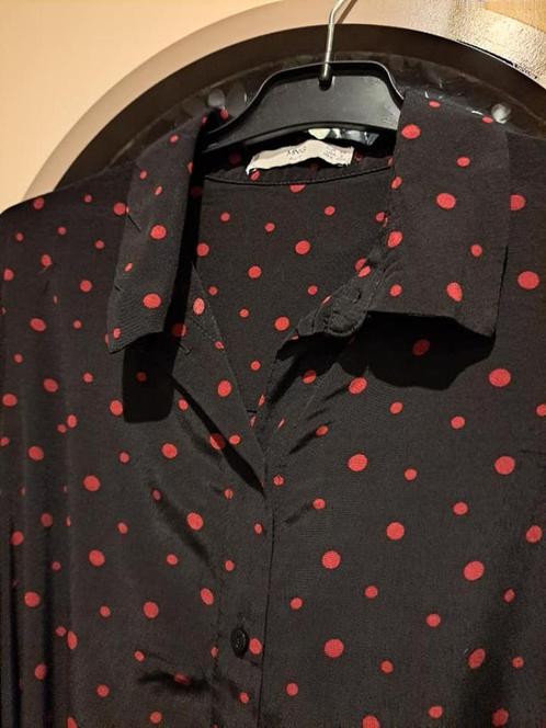 Mango hemdjurk mt S, Kleding | Dames, Jurken, Zo goed als nieuw, Maat 36 (S), Zwart, Ophalen of Verzenden