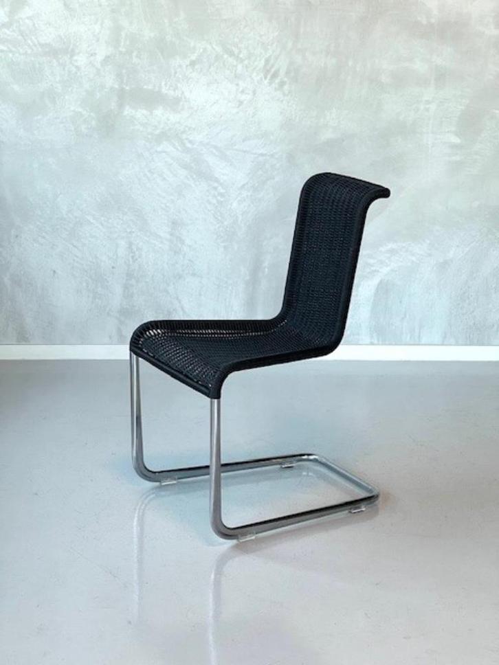 Tecta B20 eetkamerstoelen 3x vintage design eettafelstoelen, Huis en Inrichting, Stoelen, Gebruikt, Drie, Kunststof, Metaal, Riet of Rotan