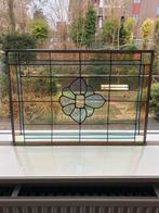 Glas in lood raam 58 x 40 cm (glas met raamfolie), Doe-het-zelf en Verbouw, Glas en Ramen, Ophalen of Verzenden, Zo goed als nieuw