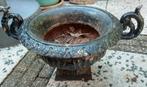 Gietijzeren tuinvaas/pot met oren 29cm (zonder oren), Ophalen of Verzenden, Zo goed als nieuw