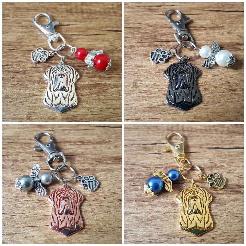 Tashanger Sleutelhanger Bordeauxdog met lucky angel, Verzenden, Nieuw