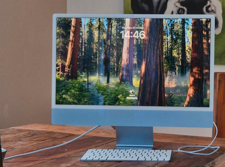 imac M3 24" (2024), Computers en Software, Apple Desktops, Zo goed als nieuw, iMac, Ophalen