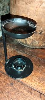 Gietijzeren kandelaar geurbrander geur brander oliebrander 1, ., Zwart, Ophalen of Verzenden, Zo goed als nieuw