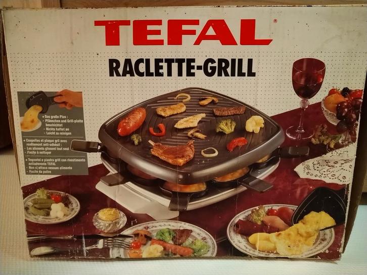 Gourmetstel Tefal Raclette Grill, Witgoed en Apparatuur, Gourmetstellen, Zo goed als nieuw, Ophalen of Verzenden