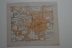 ENSCHEDE PLATTEGROND CHROMOLITHO ANWB 1901-1920 E83, Antiek en Kunst, Kunst | Litho's en Zeefdrukken, Ophalen of Verzenden