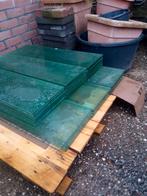Gratis gehard 10 mm glasplaten, Doe-het-zelf en Verbouw, Glas en Ramen, Ophalen, Zo goed als nieuw, Glasplaat