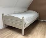 Massief houten ledikant 90x200, incl lattenbodem en dekbed, Huis en Inrichting, Slaapkamer | Bedden, Ophalen, Gebruikt, 90 cm