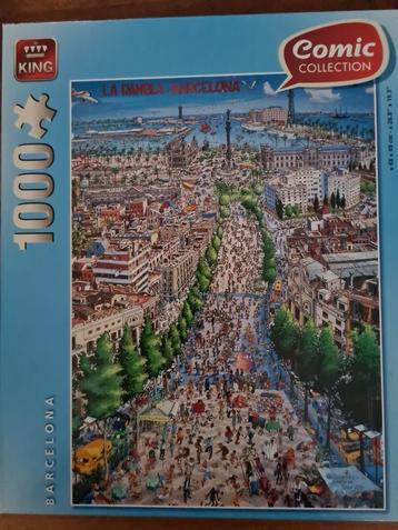 Spanje, barcelona, la rambla.               Puzzel.  beschikbaar voor biedingen