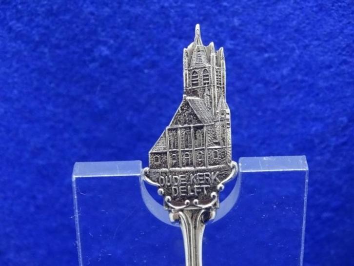 Lepeltje: Delft  Oude-kerk, Antiek en Kunst, Antiek | Bestek, Verzenden