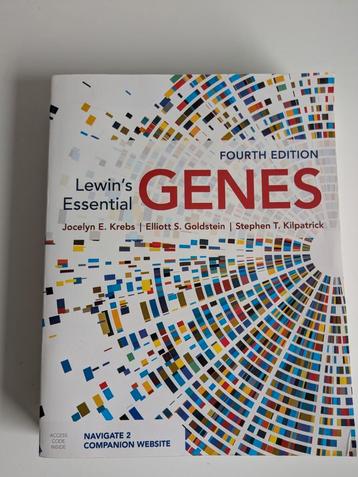 Studieboek Lewin's Essential Genes (4th edition)  beschikbaar voor biedingen