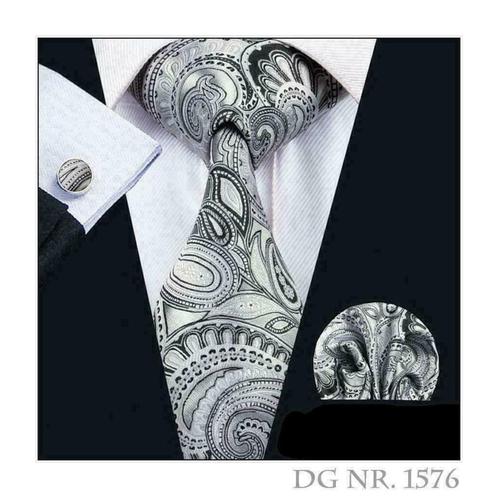 Dennis Gadgets: 100 % zijden stropdas ( 3 delig !! ) DG1576, Kleding | Heren, Stropdassen, Nieuw, Met patroon, Grijs, Ophalen of Verzenden