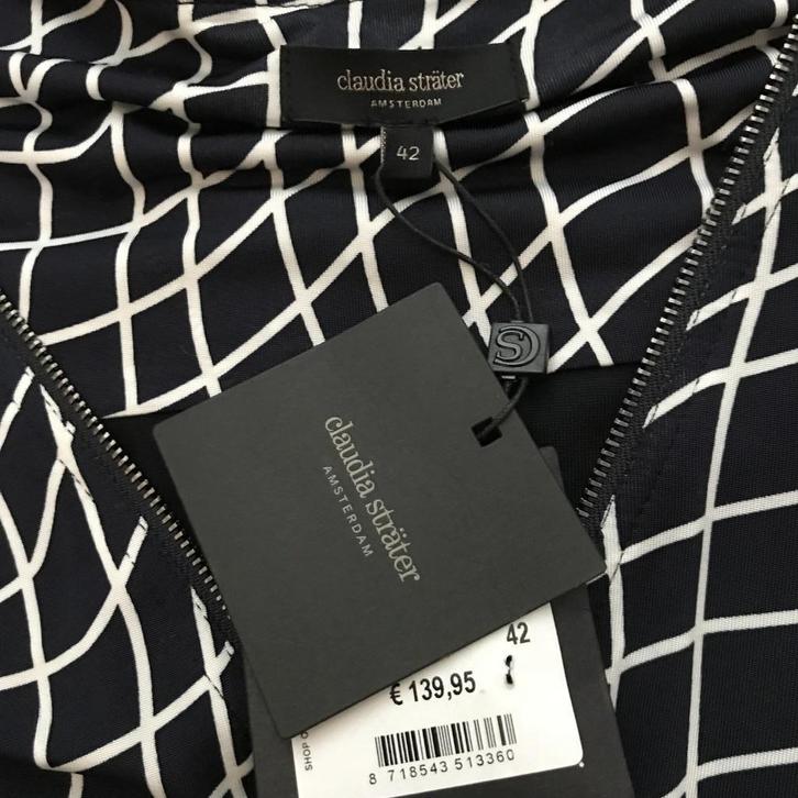 Nieuw Claudia Strater jurk maat 42 blauw met wit, Kleding | Dames, Jurken, Nieuw, Maat 42/44 (L), Blauw, Onder de knie, Verzenden