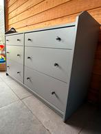 Commode ladekast IKEA HAUGA grijs, Huis en Inrichting, Ophalen, 100 tot 150 cm, 5 laden of meer, Zo goed als nieuw